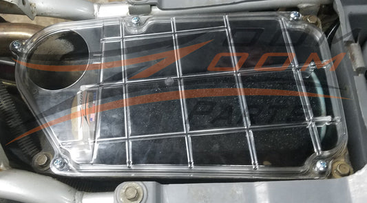 Clear Air Box Lid Cover With Black Air Filter Fits 1987-2004 Yamaha Warrior 350 YFM 350 MADE IN U.S.A FREE FEDEX 2 DAY SHIPPING
