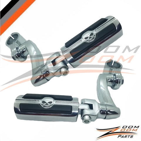 1 1/4" Frame Highway Foot Pegs Rest For Harley Honda Suzuki Touring Electra Rode King Street Guide Shadow Goldwing