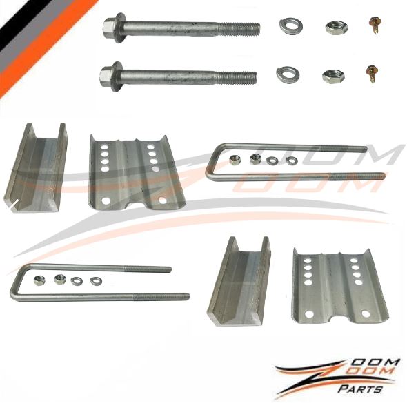 Boat Trailer Guides PVC Clamp On Adjustable 46" Tall Brackets Pair Set